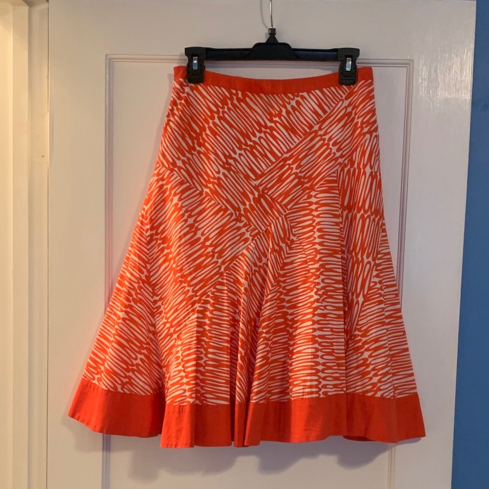 Vintage Red Swirl Skirt
